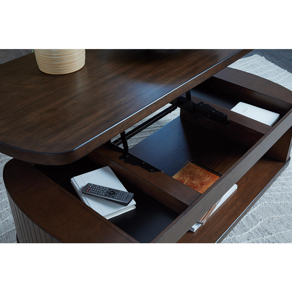Korestone Lift-Top Coffee Table — Hidden Storage, Mango Wood Signature Design by Ashley® Living Room