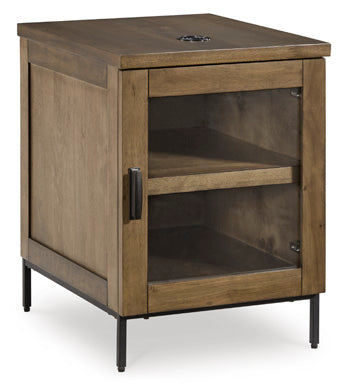 Torlanta Chairside End Table — Glass Door Cabinet Signature Design by Ashley® Living Room