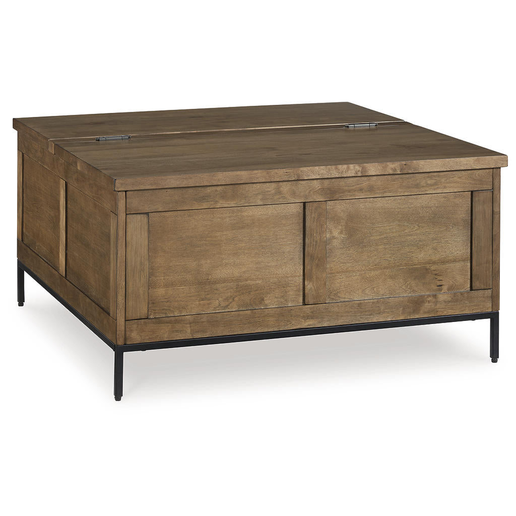 Torlanta Lift-Top Coffee Table — Steel Legs Signature Design by Ashley® Living Room
