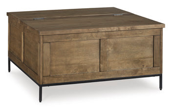 Torlanta Lift-Top Coffee Table — Steel Legs Signature Design by Ashley® Living Room