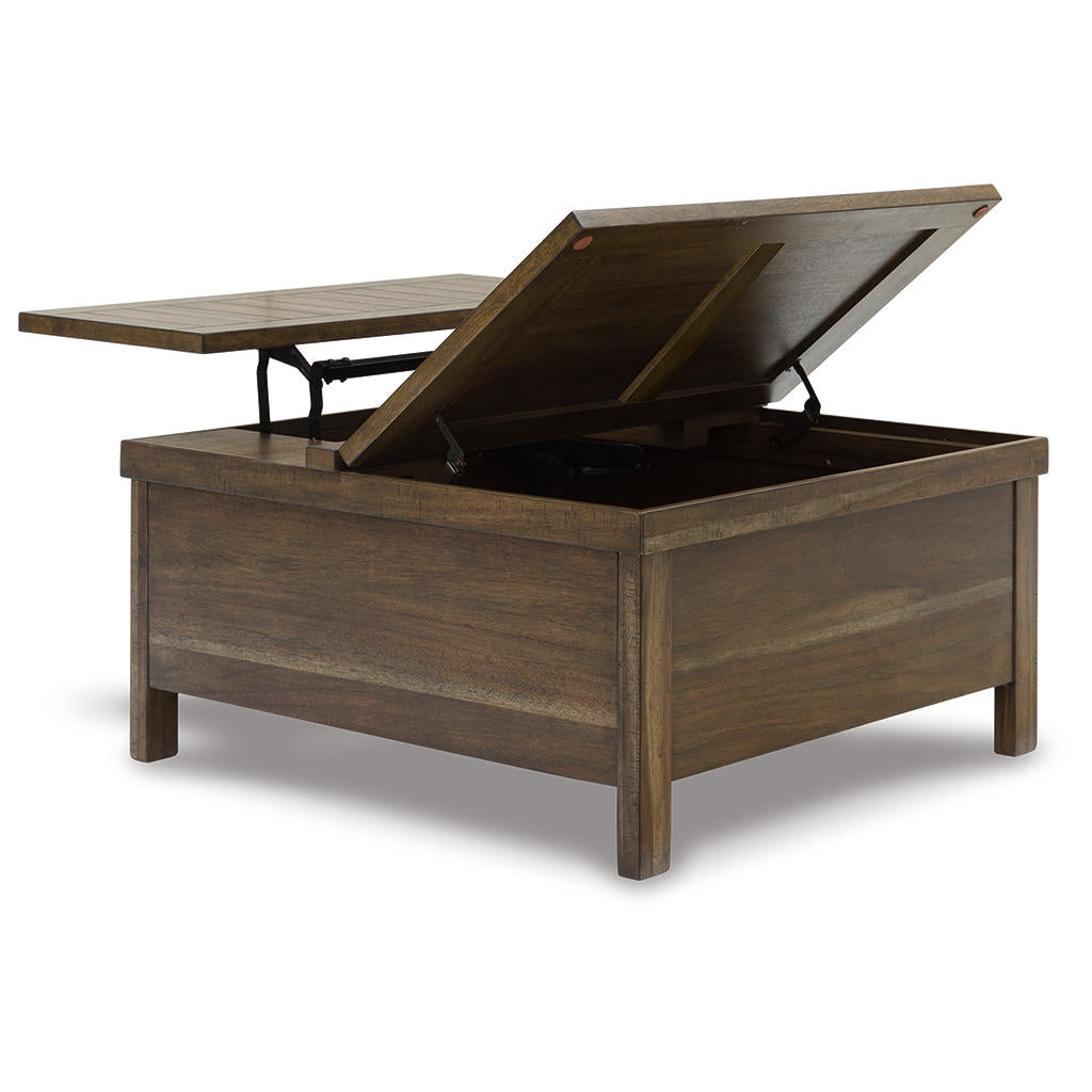 Moriville Lift-top Coffee Table and 2 Chairside End Tables Signature Design by Ashley® Uncategorized