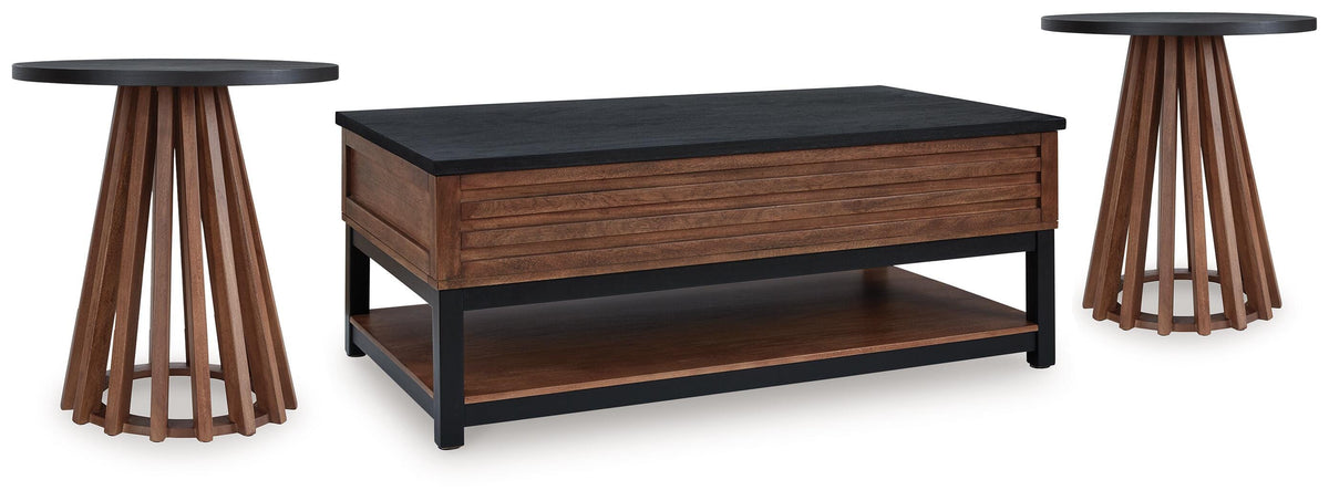 Kallari Lift-Top Coffee Table and 2 End Tables — 3-Piece Set Signature Design by Ashley® Tables
