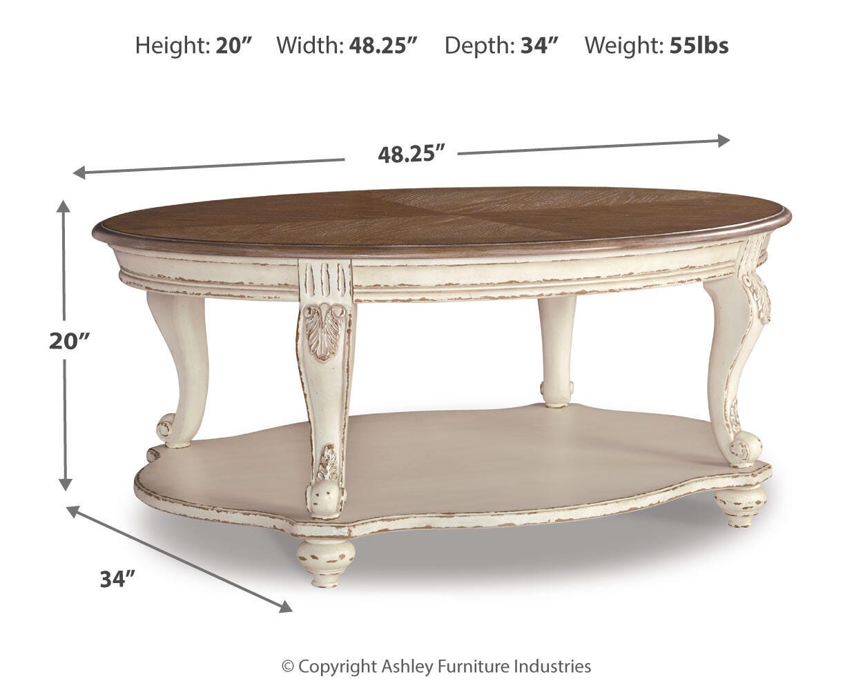 Realyn Coffee Table, 2 End Tables and Console — 4-Piece Set Signature Design by Ashley® Tables