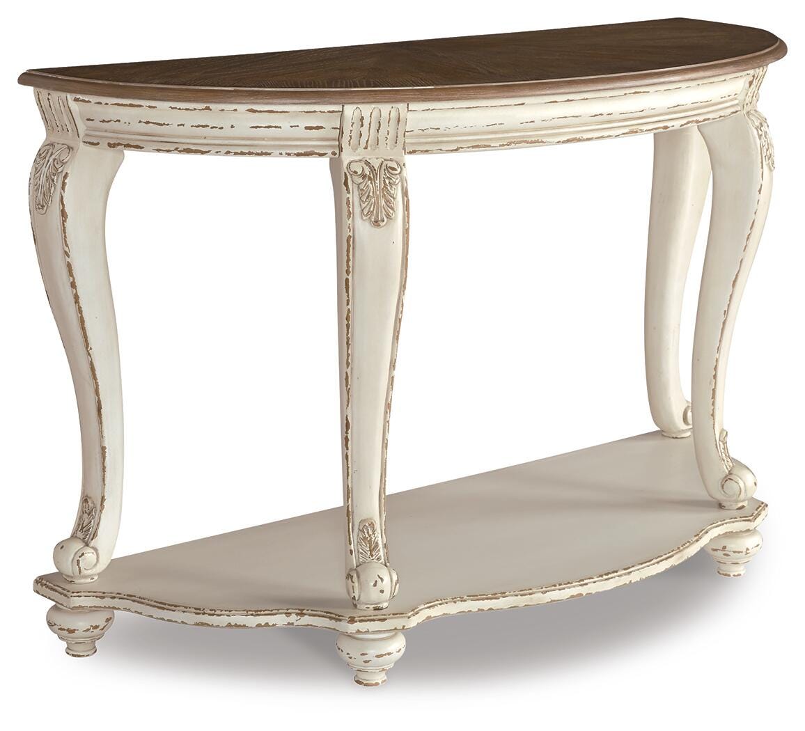 Realyn Coffee Table, 2 End Tables and Console — 4-Piece Set Signature Design by Ashley® Tables