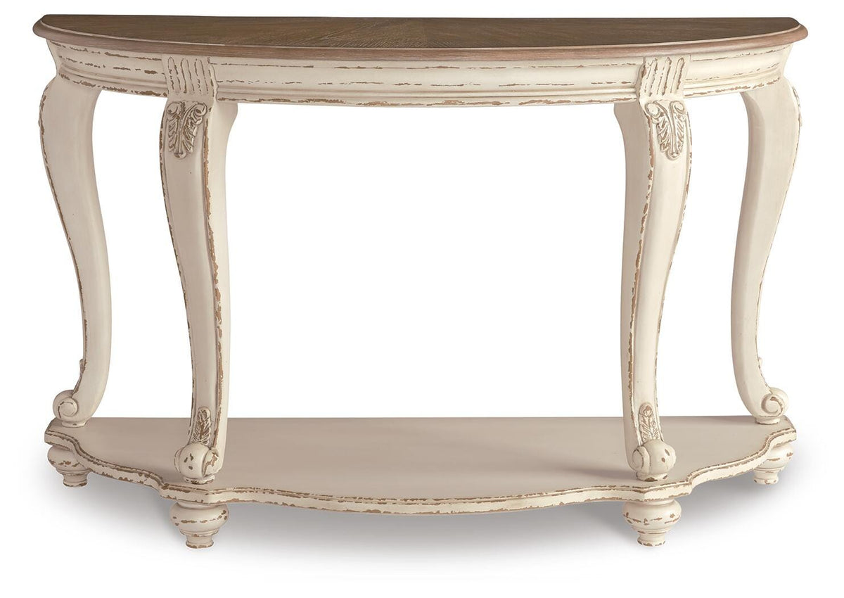Realyn Coffee Table, 2 End Tables and Console — 4-Piece Set Signature Design by Ashley® Tables