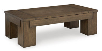 Rosswain Lift-Top Coffee Table — Glazed Brown Signature Design by Ashley® Living Room