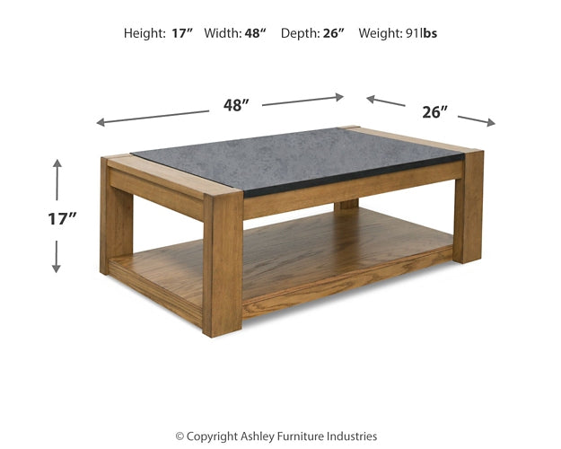 Quentina Lift-top Coffee Table and 2 End Tables