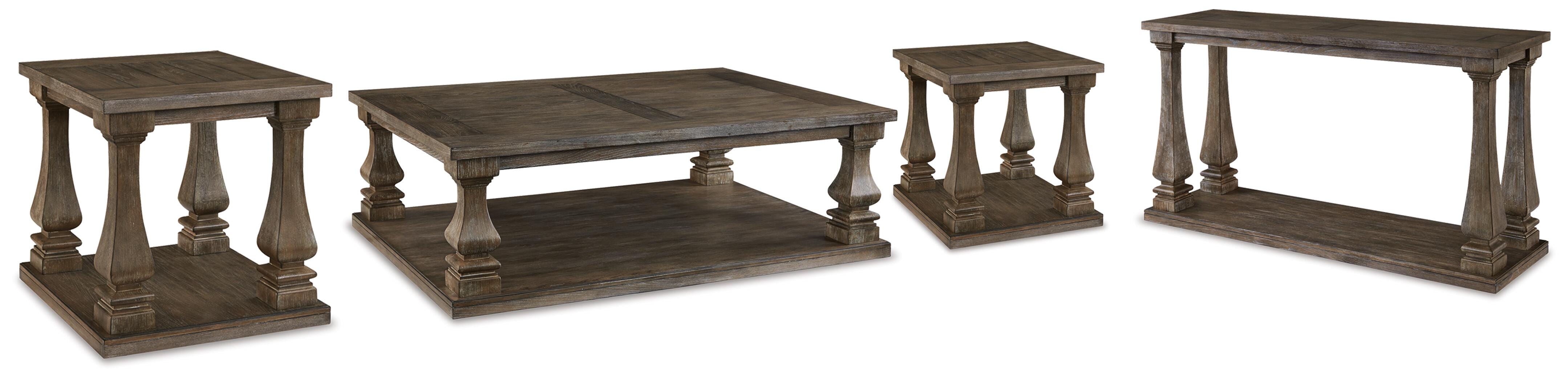 Johnelle Coffee Table, 2 End Tables and Sofa Table — 4-Piece Signature Design by Ashley® Tables