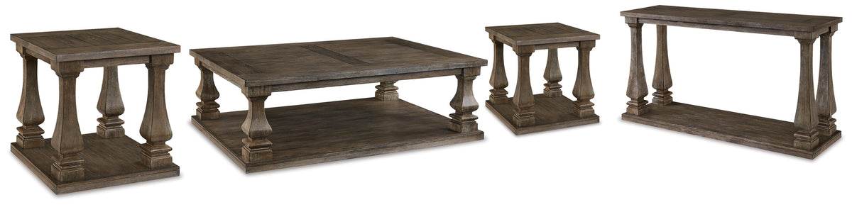 Johnelle Coffee Table, 2 End Tables and Sofa Table — 4-Piece Signature Design by Ashley® Tables