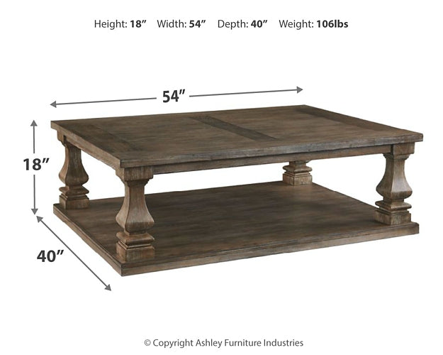 Johnelle Coffee Table and 2 End Tables