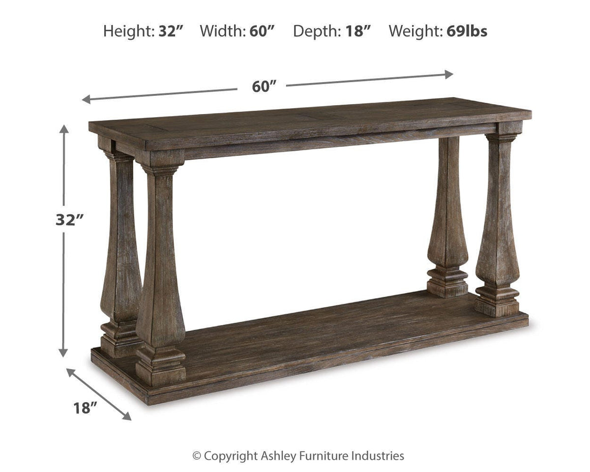 Johnelle Coffee Table, 2 End Tables and Sofa Table — 4-Piece Signature Design by Ashley® Tables