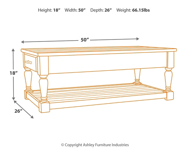 Shawnalore Coffee Table and 2 End Tables