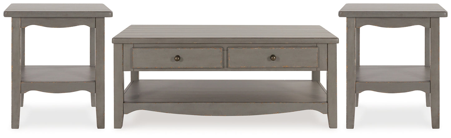 Charina Coffee Table and 2 End Tables