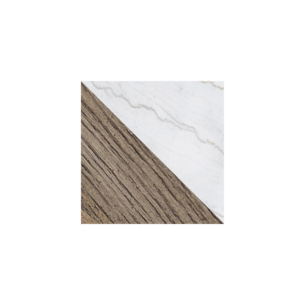Loyaska Coffee Table — Natural Marble Top on Oak-Tone Base Signature Design by Ashley® Living Room