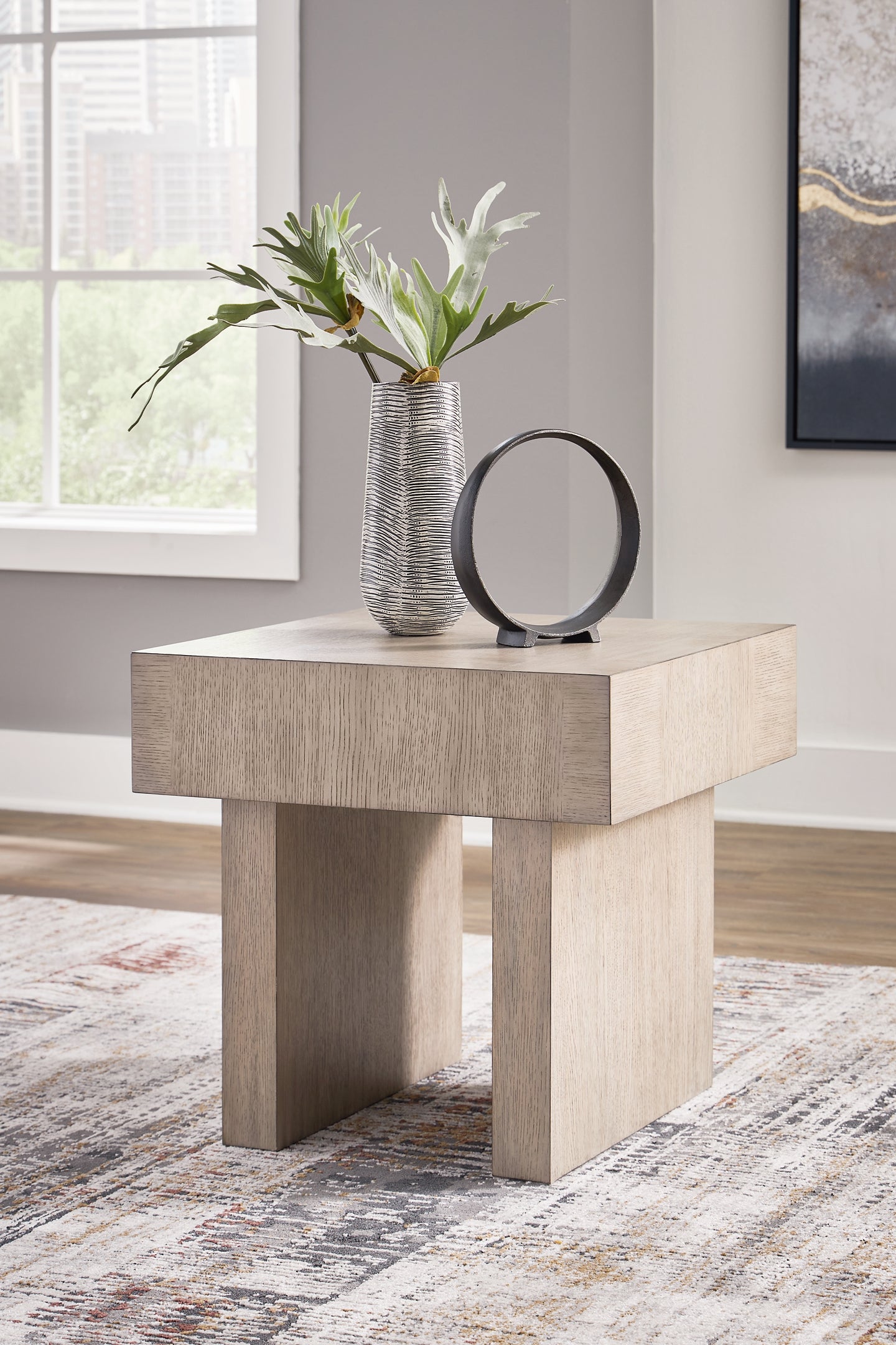 Jorlaina Coffee Table and 2 End Tables