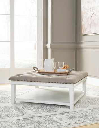 Kanwyn Upholstered Ottoman Coffee Table Signature Design by Ashley® Living Room