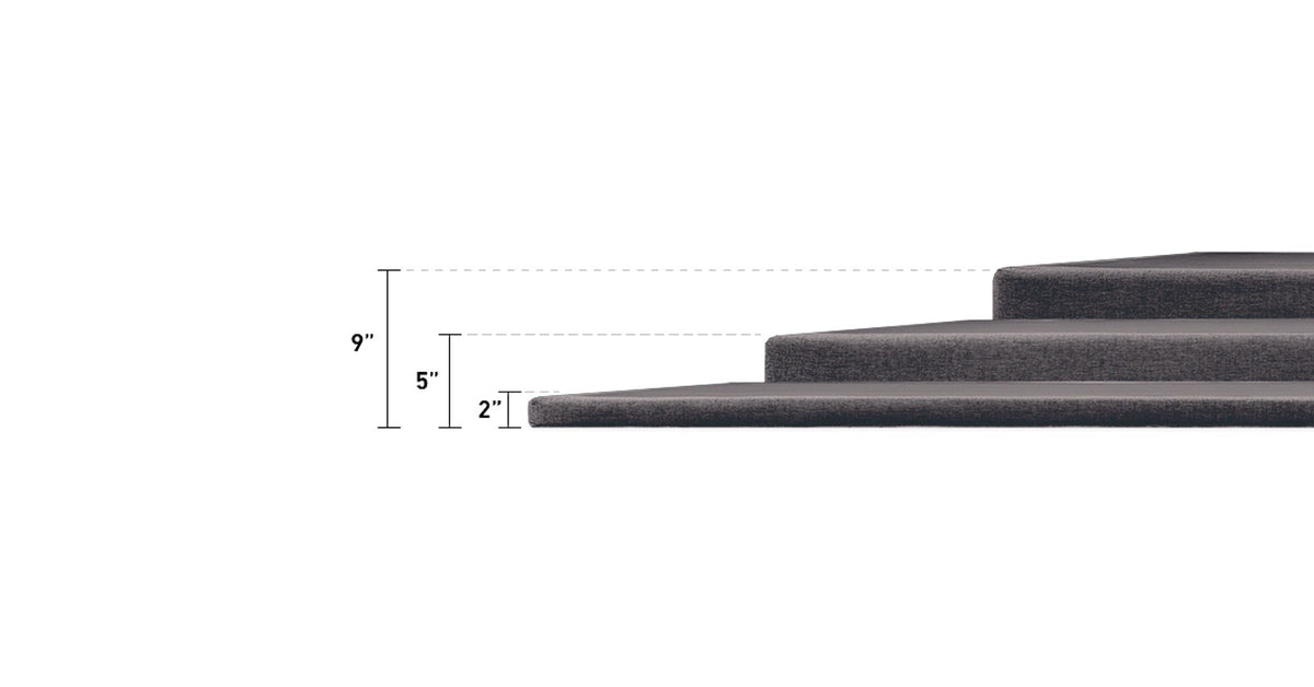 TEMPUR-Flat foundation with a Tempur-Pedic mattress in a bedroom