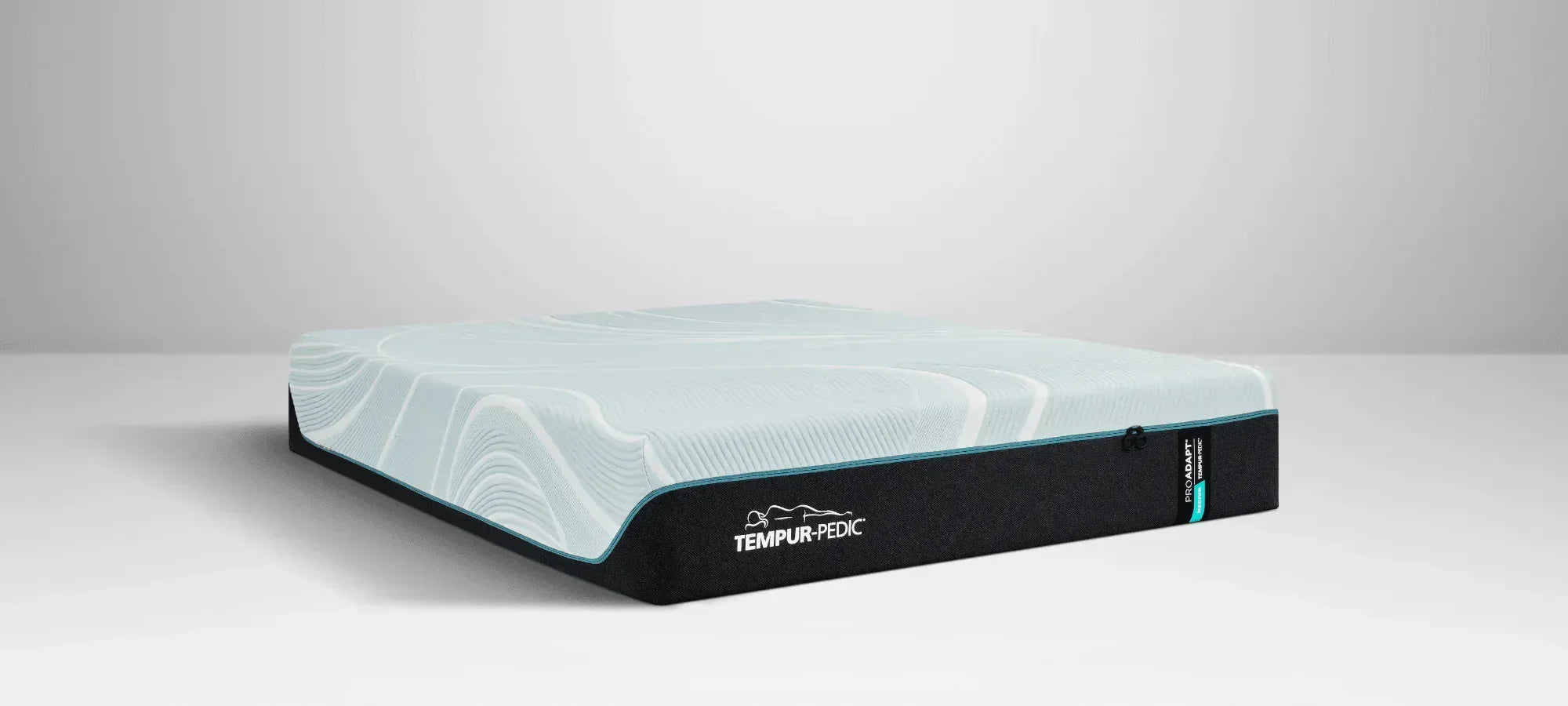 TEMPUR-ProAdapt Medium 2.0 all-foam mattress, Queen, three-quarter view