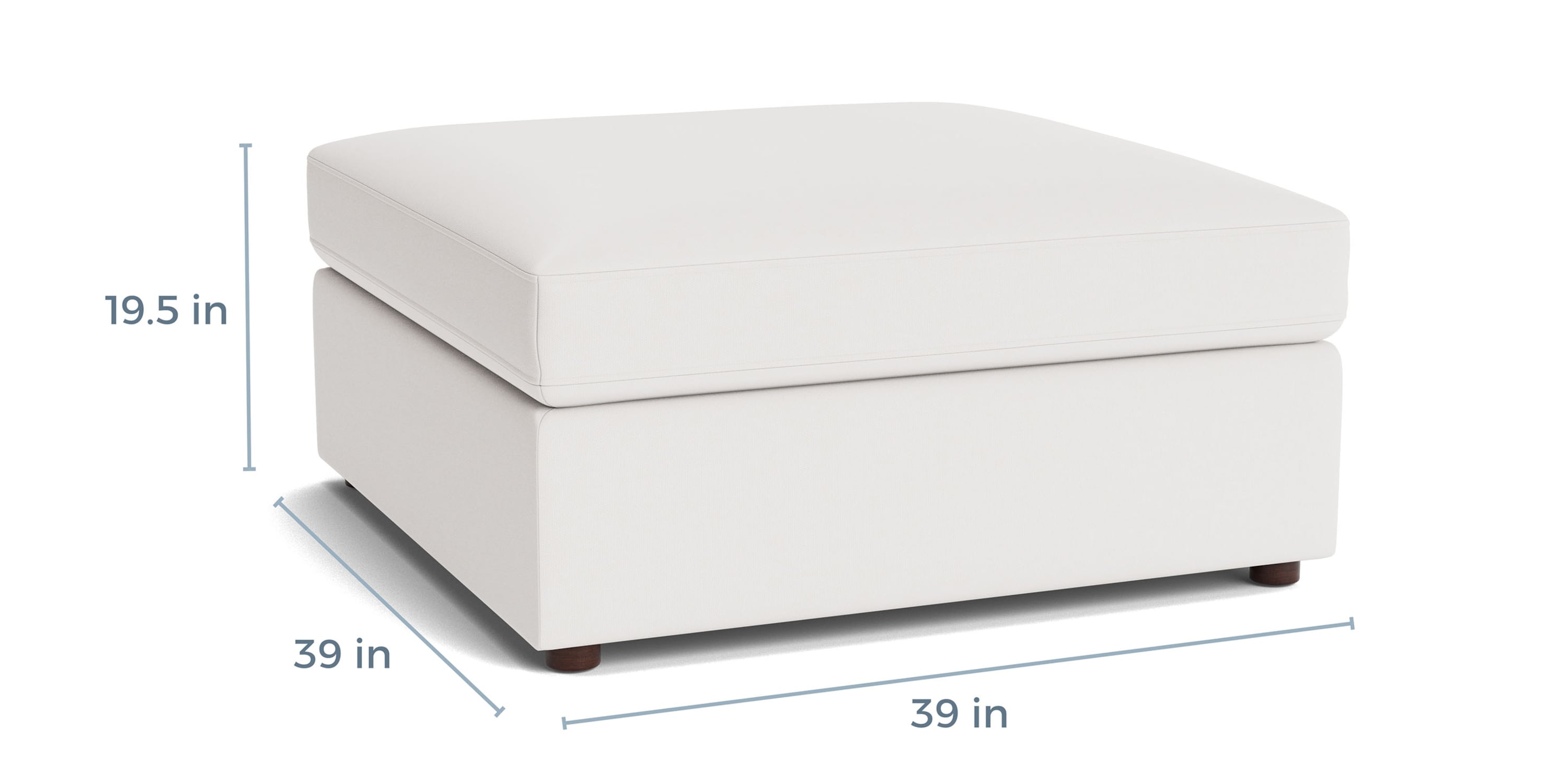 Beckham Outdoor Ottoman Bassett