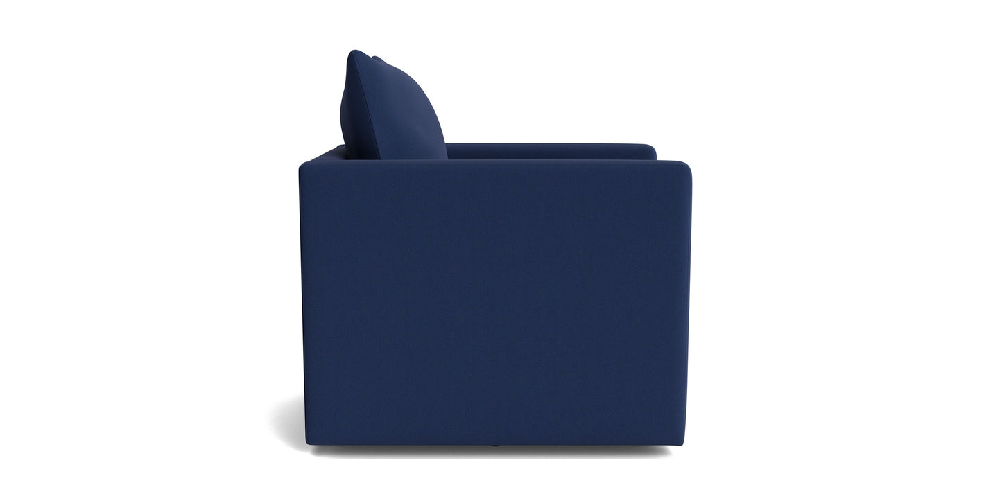 Beckham Outdoor Thin Track Arm Swivel Chair Bassett