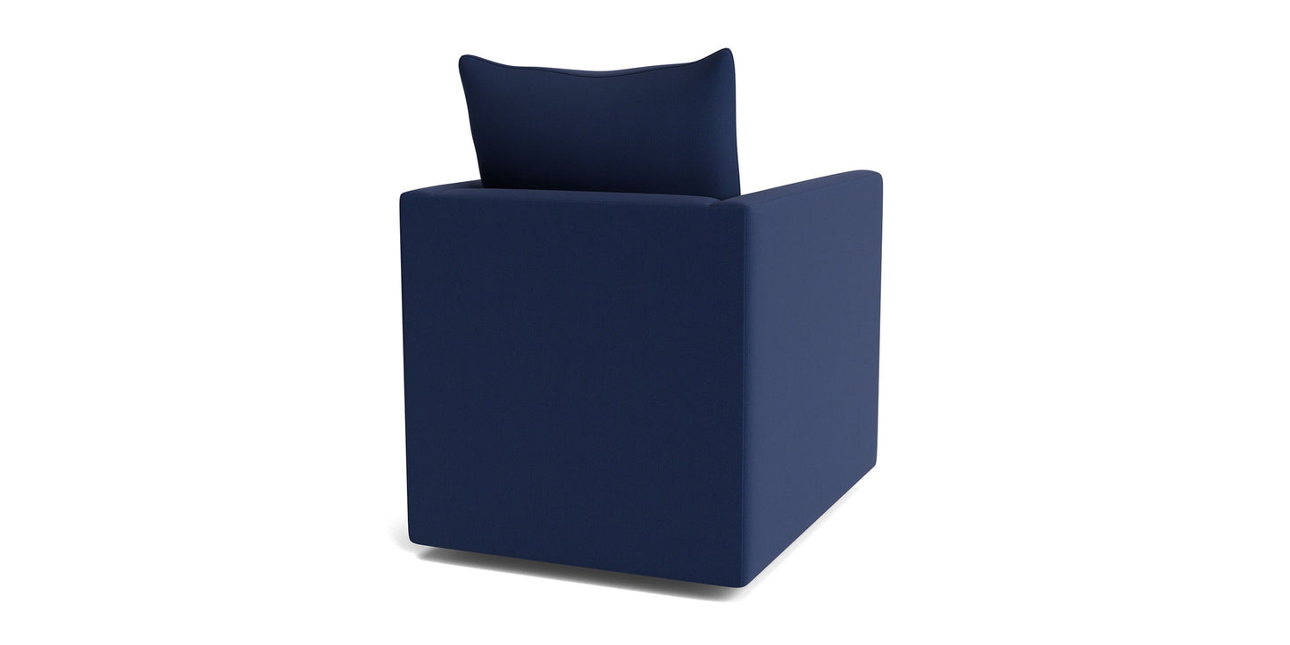 Beckham Outdoor Thin Track Arm Swivel Chair Bassett