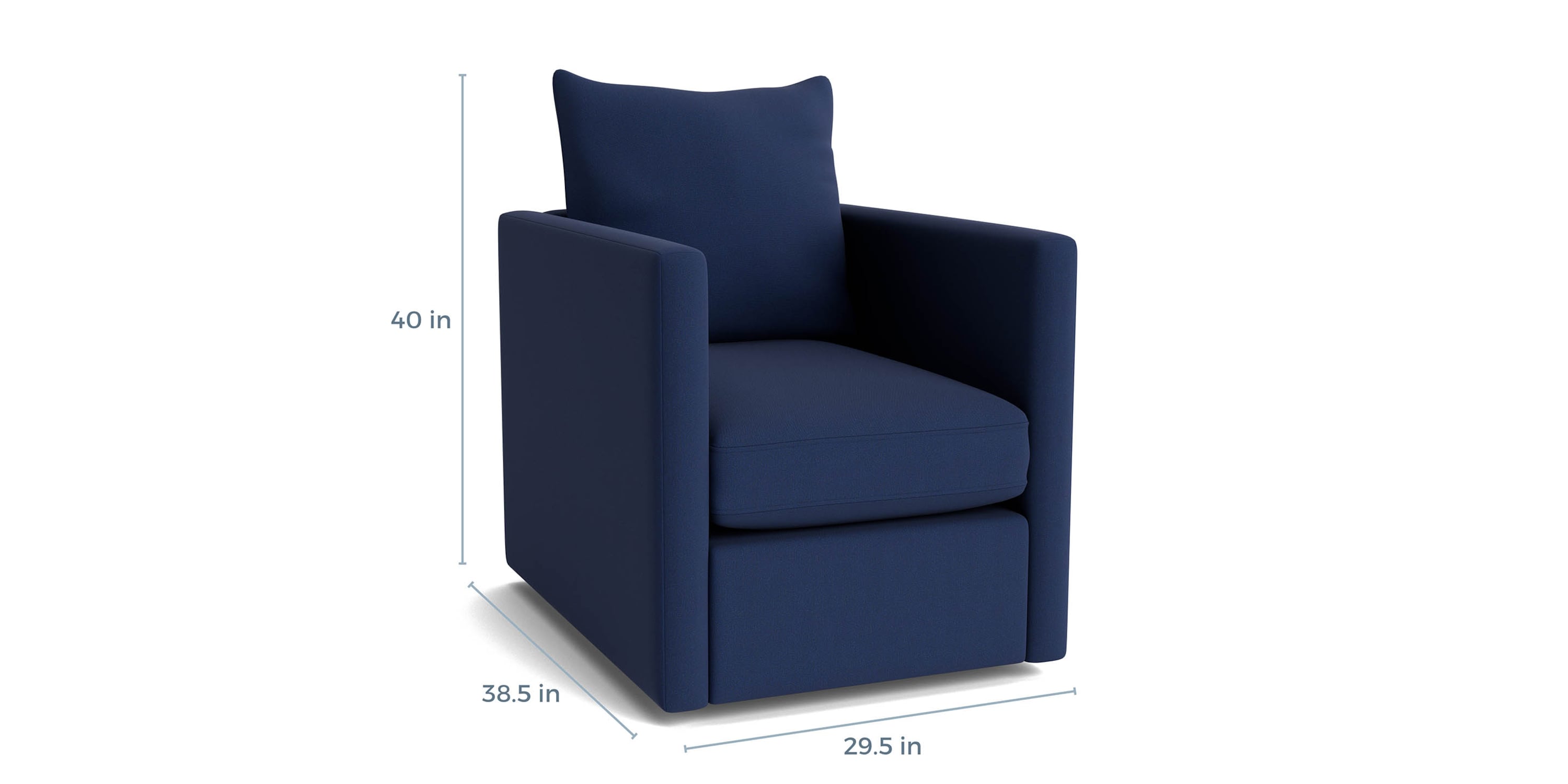 Beckham Outdoor Thin Track Arm Swivel Chair Bassett