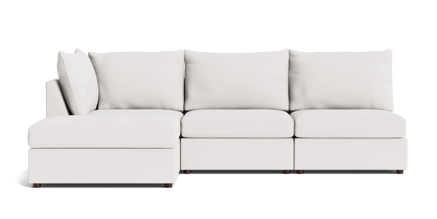 Beckham Outdoor Modular Sofa with Ottoman Bassett