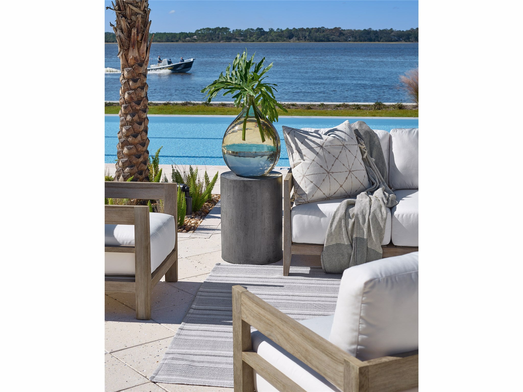 Universal Furniture Oahu Side Table — Coastal Living Outdoor Collection