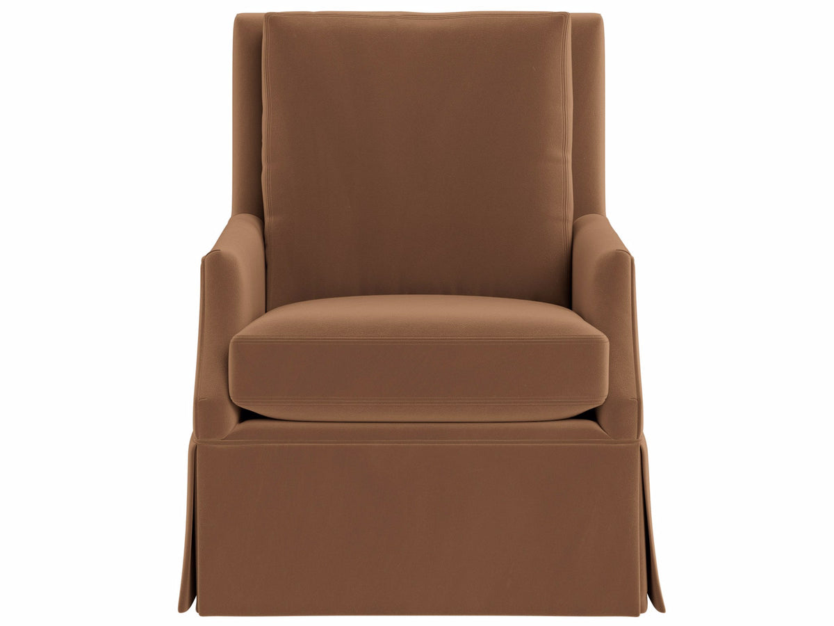 Universal Furniture Jocelyn Swivel Glider Chair — Rush Toffee — Jocelyn Collection