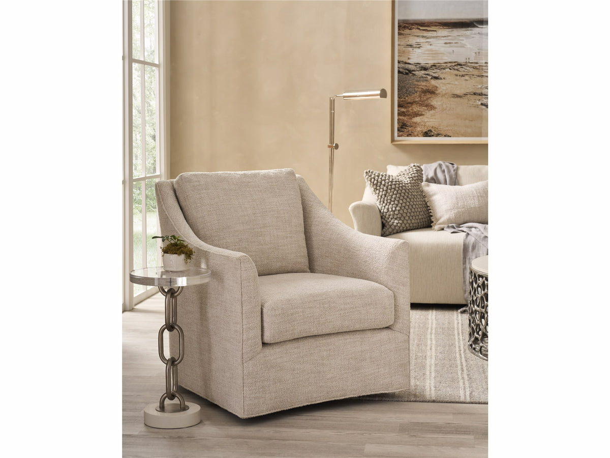 Universal Furniture Walter Swivel Chair — Yukon Sand — Walter Collection