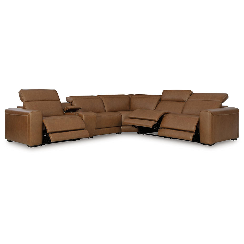 Magic Man 6-Piece Power Reclining Sectional with Console Signature Design by Ashley® Living Room