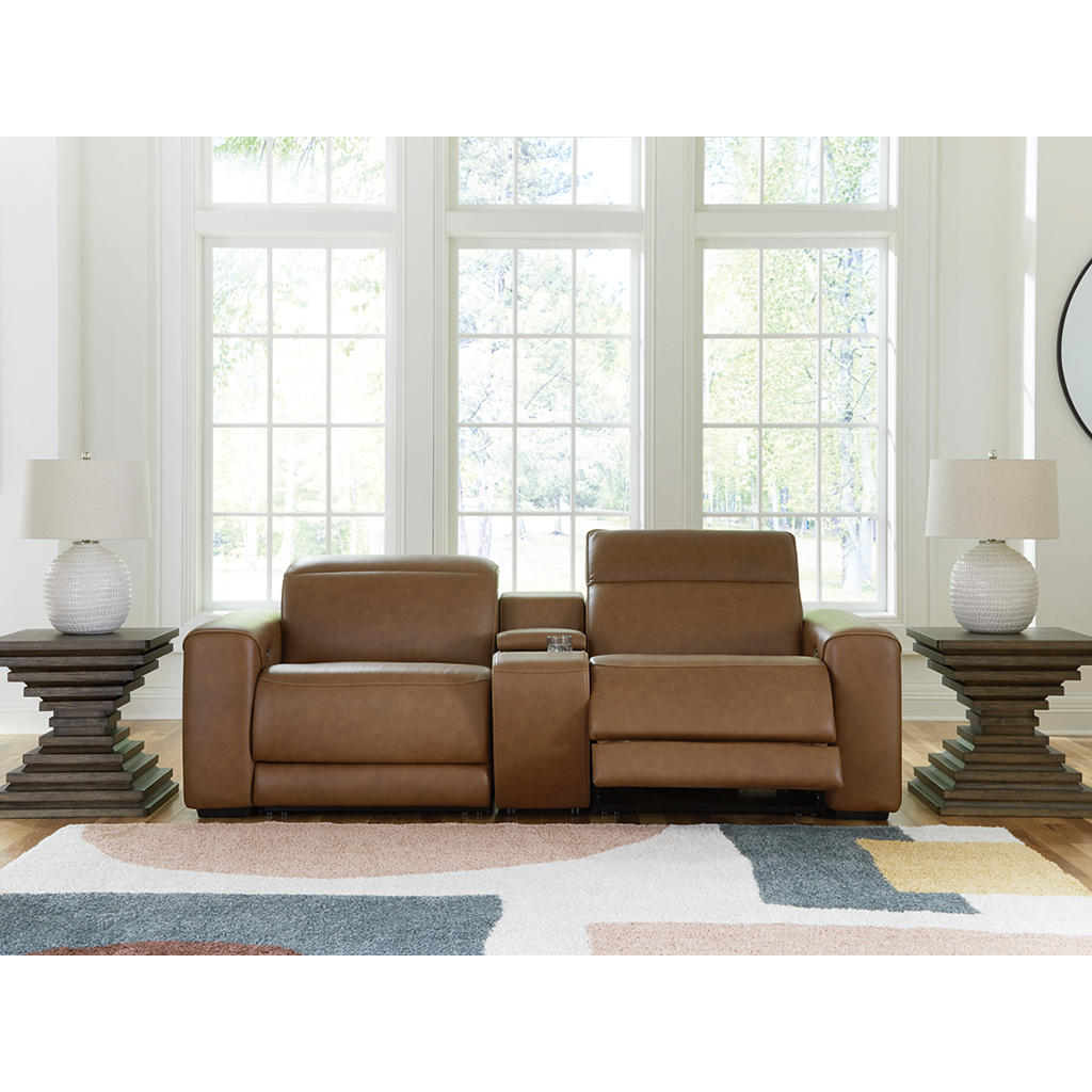 Magic Man 2-Piece Power Reclining Sectional Loveseat with Console Signature Design by Ashley® Living Room