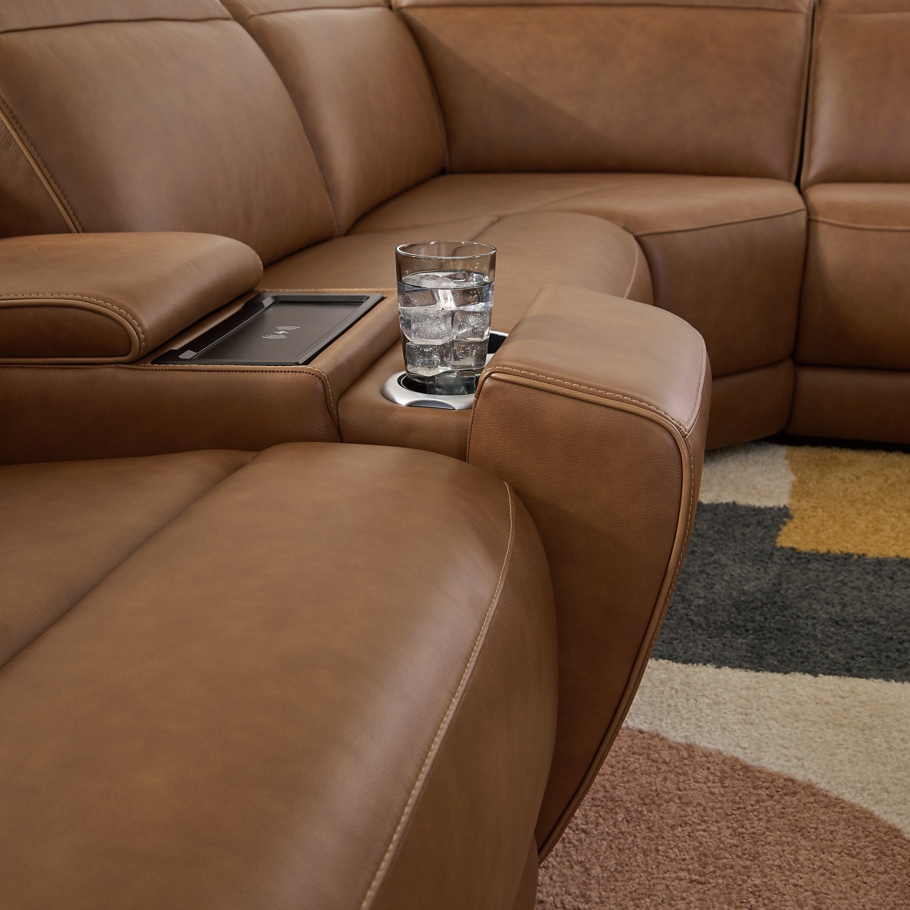 Magic Man 5-Piece Power Reclining Sectional with Console Signature Design by Ashley® Living Room