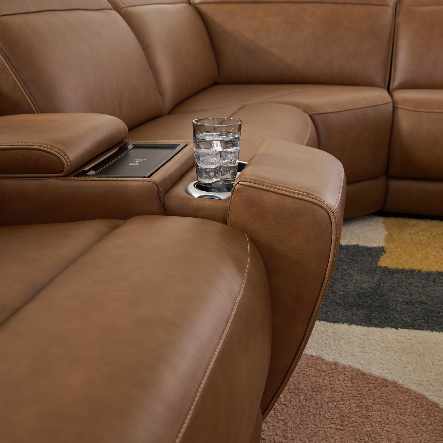 Magic Man 5-Piece Power Reclining Sectional with Console Signature Design by Ashley® Living Room