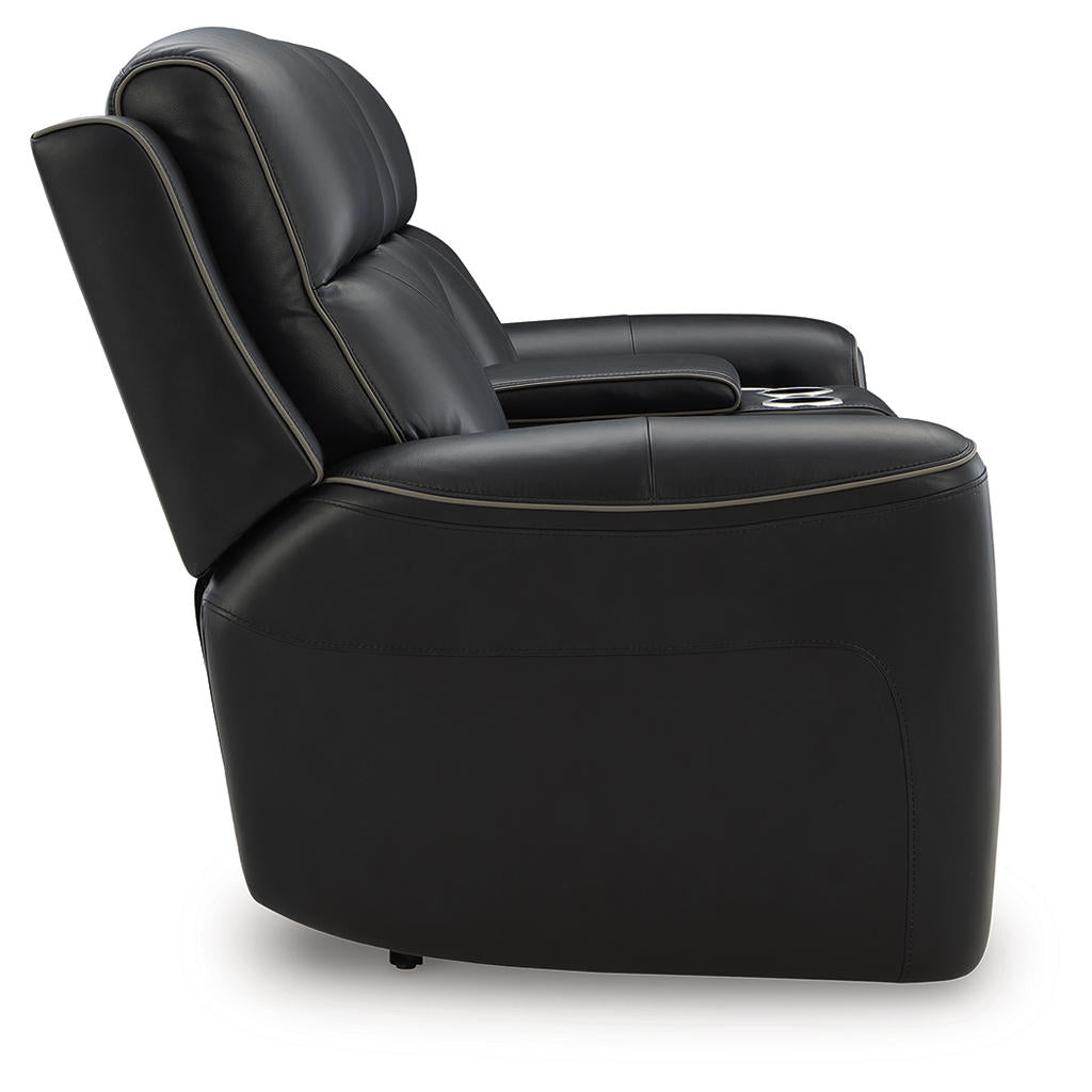 5Z-Comfort Power Reclining Loveseat with Console Signature Design by Ashley® Living Room