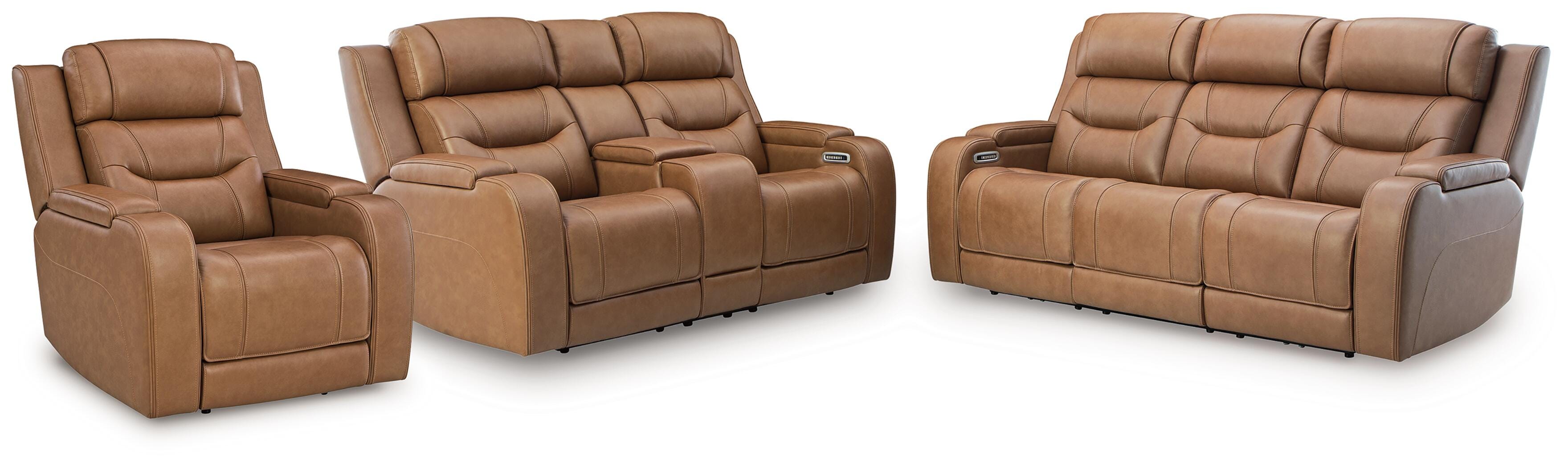 Knightington Power Reclining Sofa, Loveseat and Recliner Signature Design by Ashley® Living Room