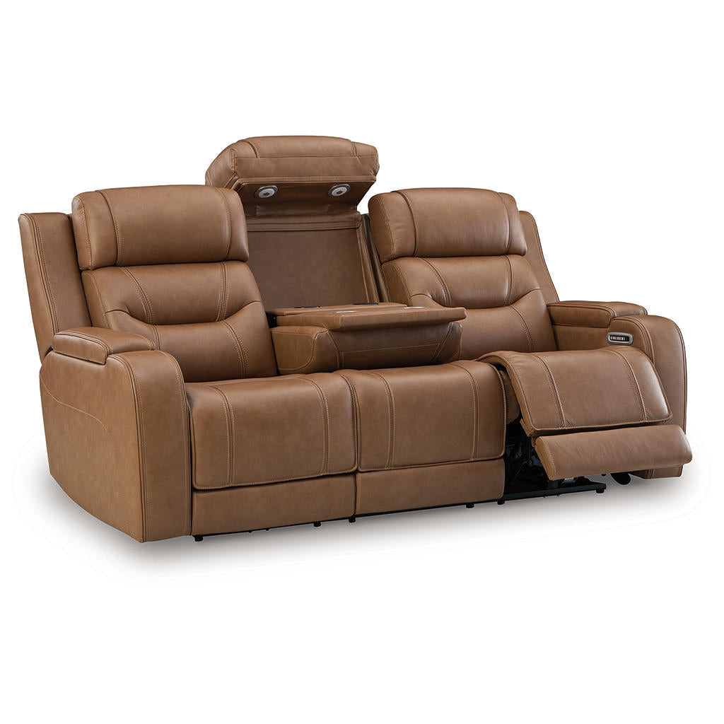 Knightington Power Reclining Sofa with Audio Seating Signature Design by Ashley® Living Room