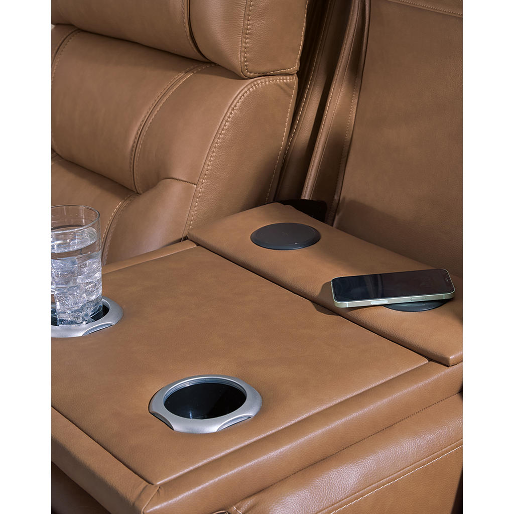 Knightington Power Reclining Sofa with Audio Seating Signature Design by Ashley® Living Room