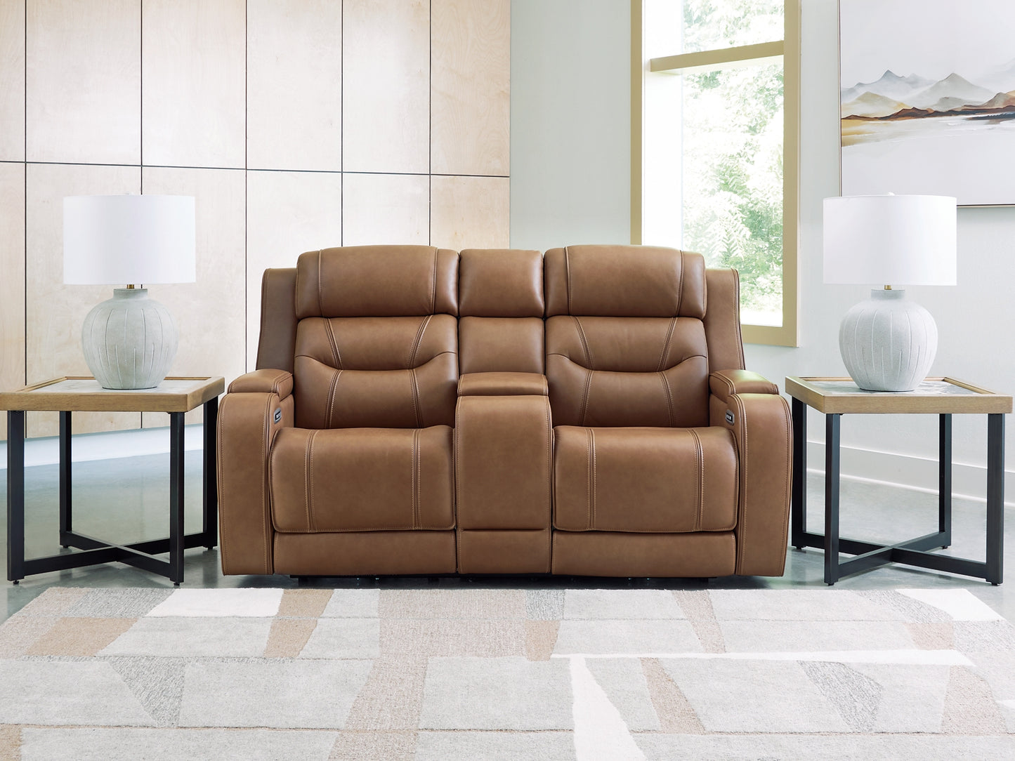 Knightington Power Reclining Loveseat with Audio Seating Signature Design by Ashley® Living Room