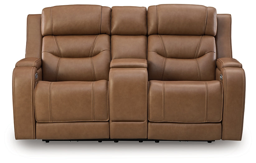 Knightington Power Reclining Loveseat with Audio Seating Signature Design by Ashley® Living Room
