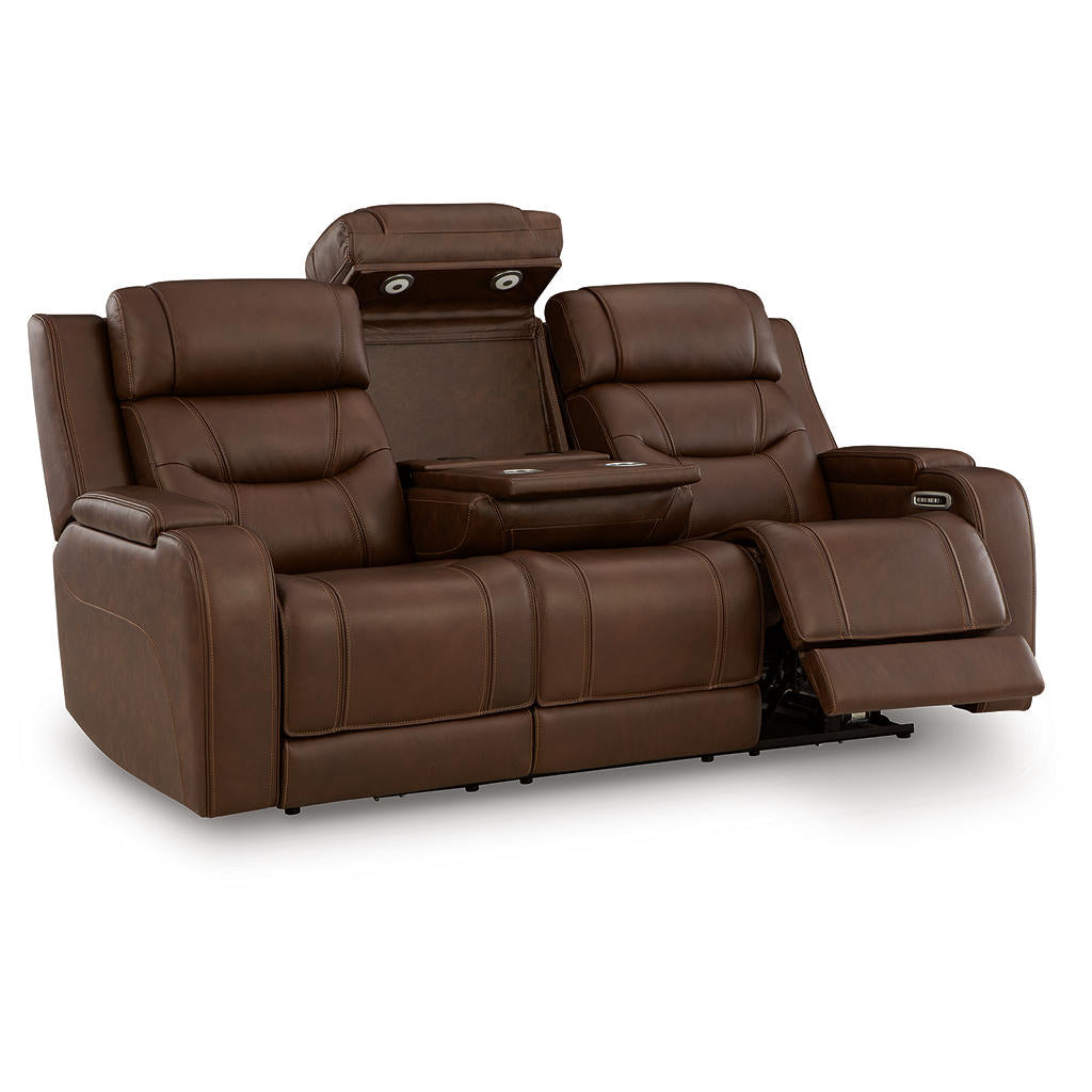 Knightington Power Reclining Sofa with Audio Seating Signature Design by Ashley® Living Room