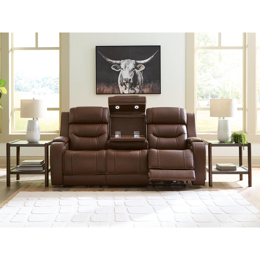 Knightington Power Reclining Sofa with Audio Seating Signature Design by Ashley® Living Room