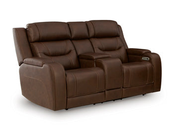 Knightington Power Reclining Loveseat with Audio Seating Signature Design by Ashley® Living Room