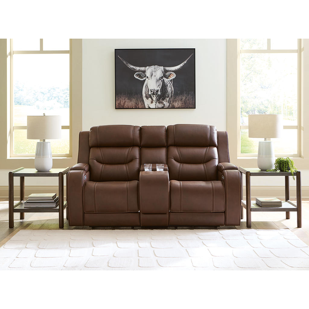Knightington Power Reclining Loveseat with Audio Seating Signature Design by Ashley® Living Room