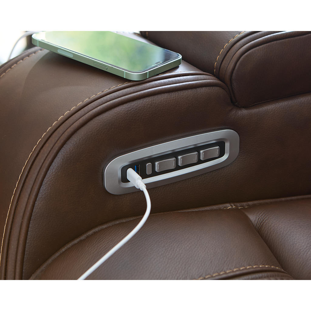 Knightington Power Reclining Sofa with Audio Seating Signature Design by Ashley® Living Room
