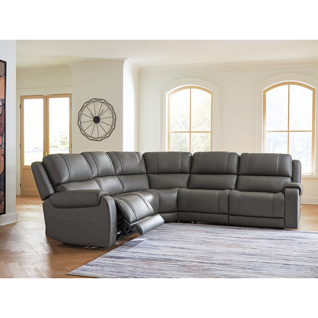 5Z - Pittson 5-Piece Power Reclining Sectional Signature Design by Ashley® Living Room