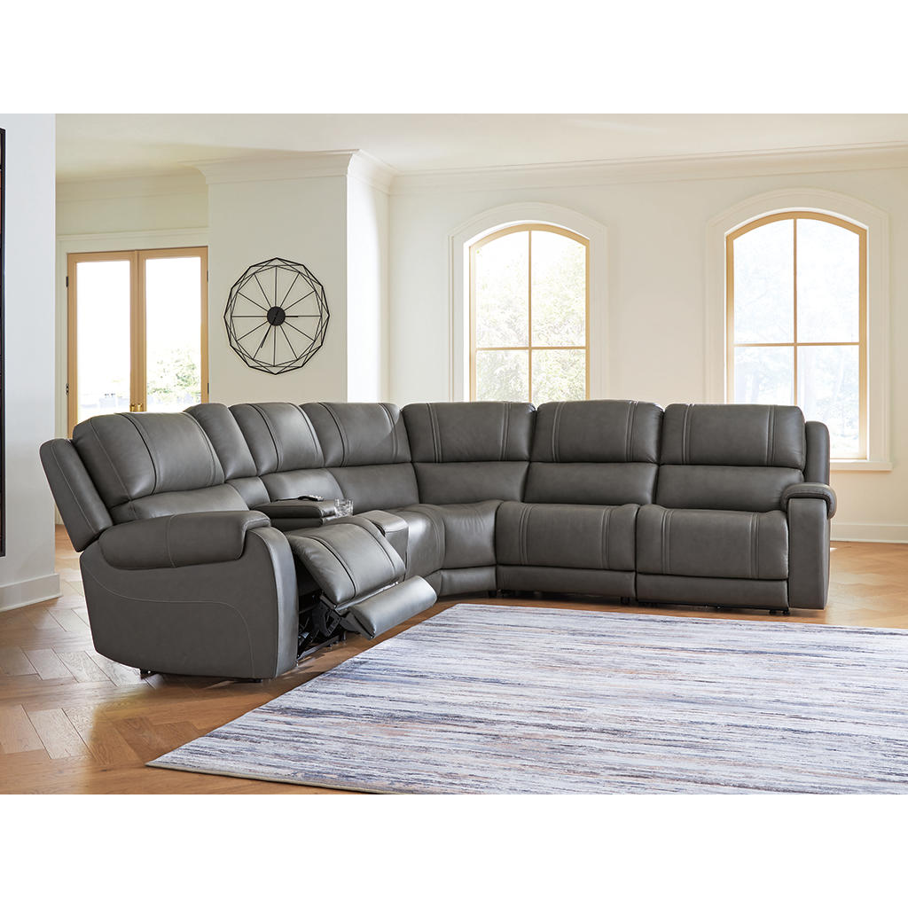5Z - Pittson 6-Piece Power Reclining Sectional Signature Design by Ashley® Living Room