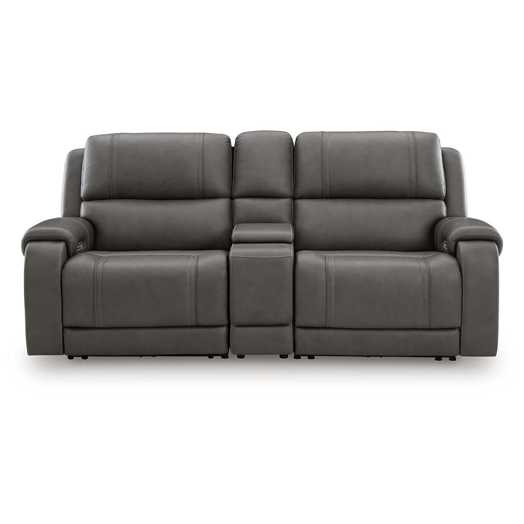 5Z - Pittson 3-Piece Power Reclining Sectional Loveseat with Console Signature Design by Ashley® Living Room