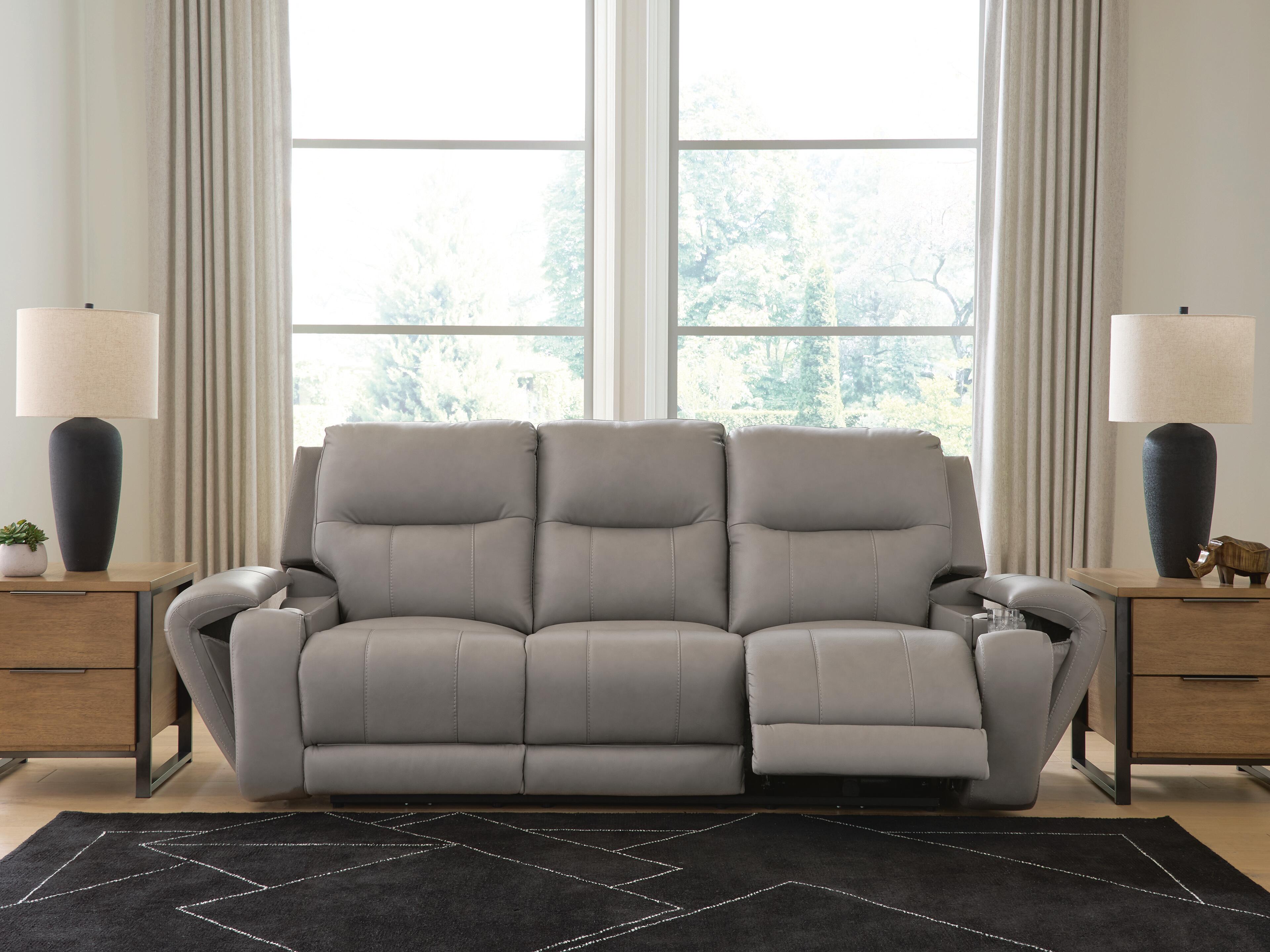 Real Moments Power Reclining Sofa with Audio Seating