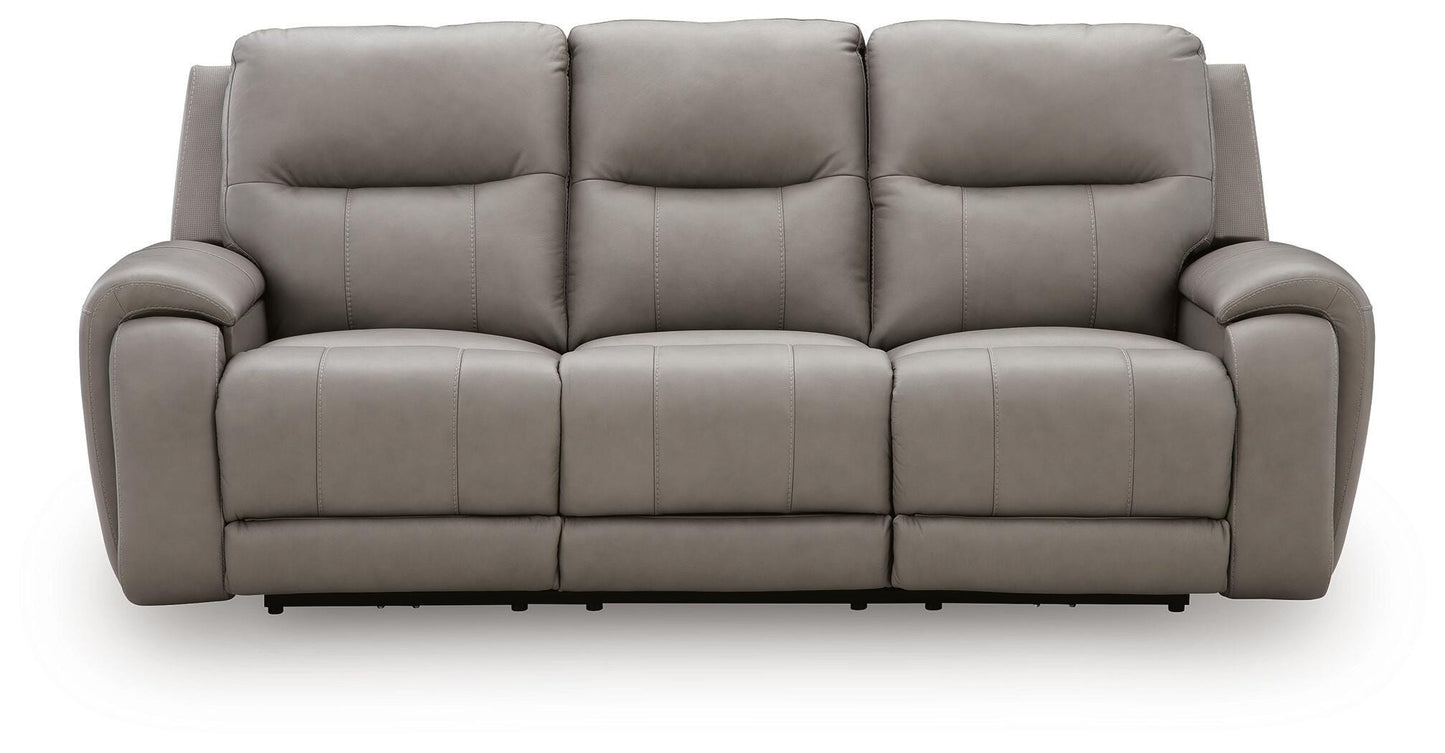 Real Moments Power Reclining Sofa with Audio Seating